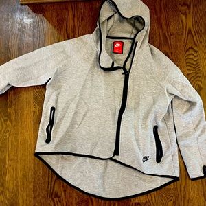 Nike Athleisure Asymmetrical Zip Hoodie Size L